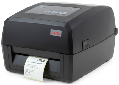 Принтер этикеток АТОЛ TT43, термотрансфертная печать, 203 dpi, USB, RS-232, Ethernet, ширина печати 108 мм, скорость печати 152 мм/с.